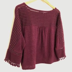 Gorgeous Anthropologie Open Crochet Sweater - Excellent Condition!